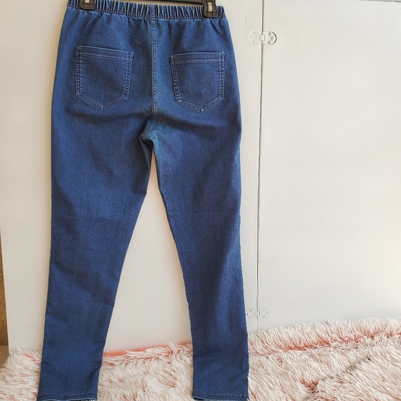 Calzedonia High Waisted Skinny Blue Denim Pants Jeans Sz M - Picture 6 of 9